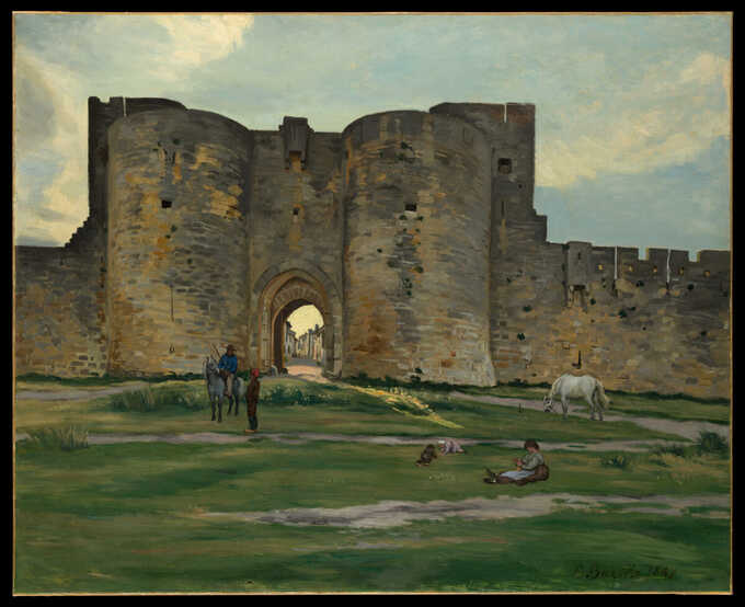 Jean-Frédéric Bazille : Porte de la Reine at Aigues-Mortes