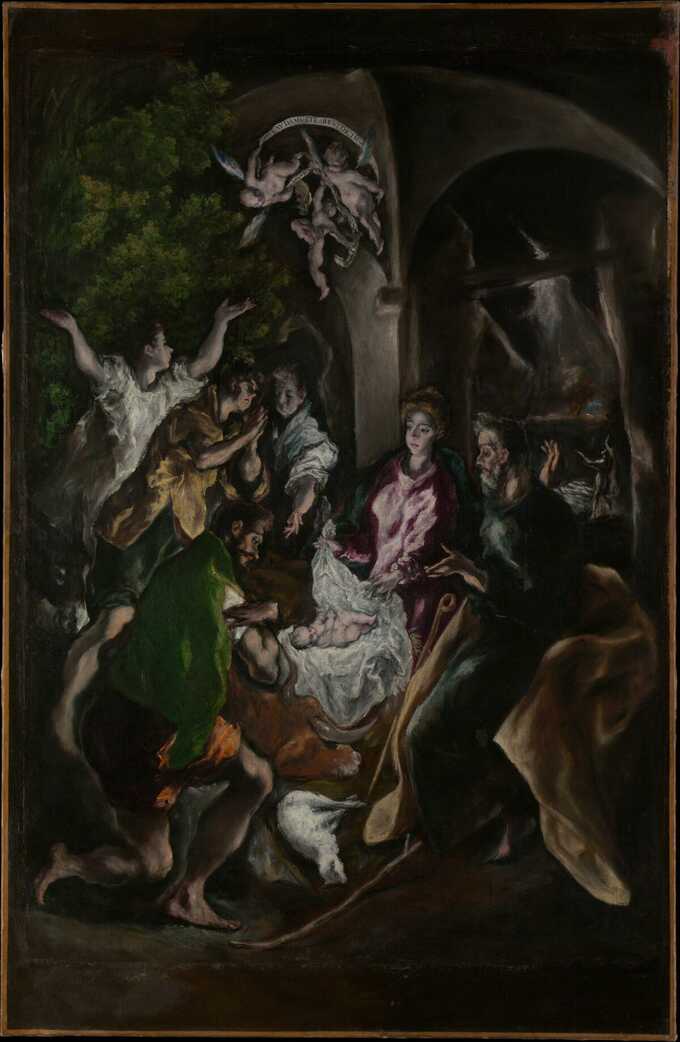 El Greco (Domenikos Theotokopoulos) : L'Adoration des bergers