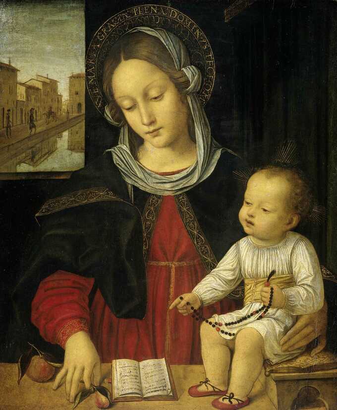 Borgognone : Vierge à l'enfant