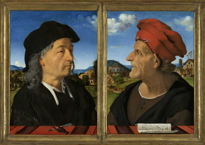 Piero di Cosimo : Portraits de Giuliano et Francesco Giamberti da Sangallo