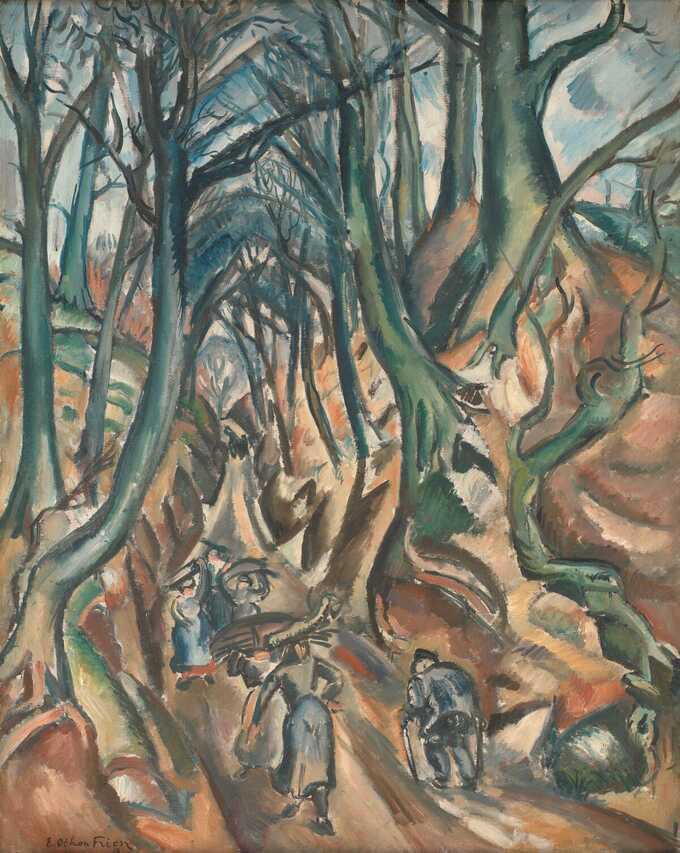 Friesz, Emile Othon : Le chemin creux en hiver