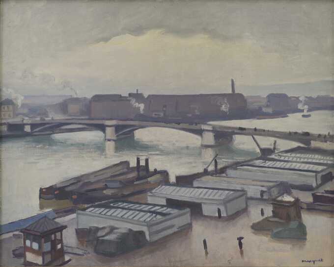 Marquet, Albert : Quai de Paris at Rouen. Rainy Weather