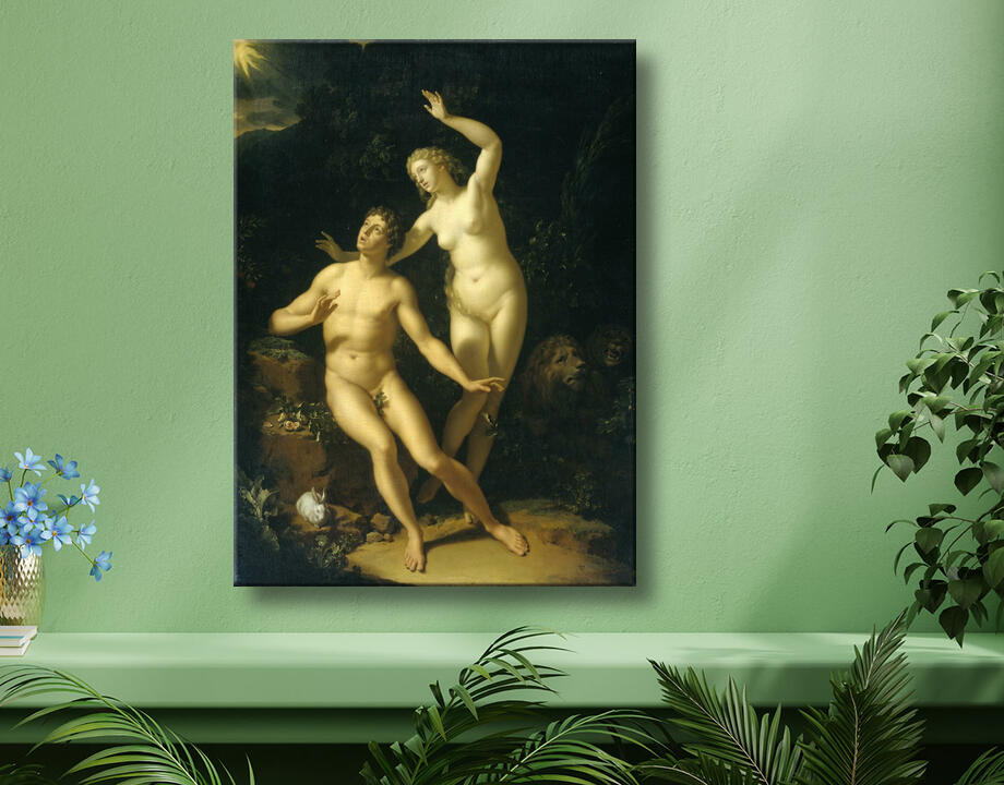 Adriaen van der Werff : Dieu tient Adam et Eve pour responsables