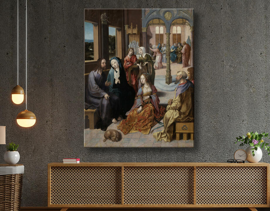 Cornelis Engebrechtsz : Deuxième visite du Christ à la maison de Marie et Marthe