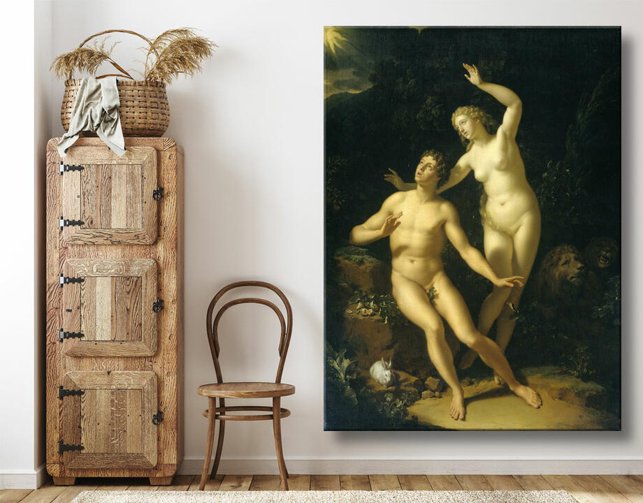 Adriaen van der Werff : Dieu tient Adam et Eve pour responsables